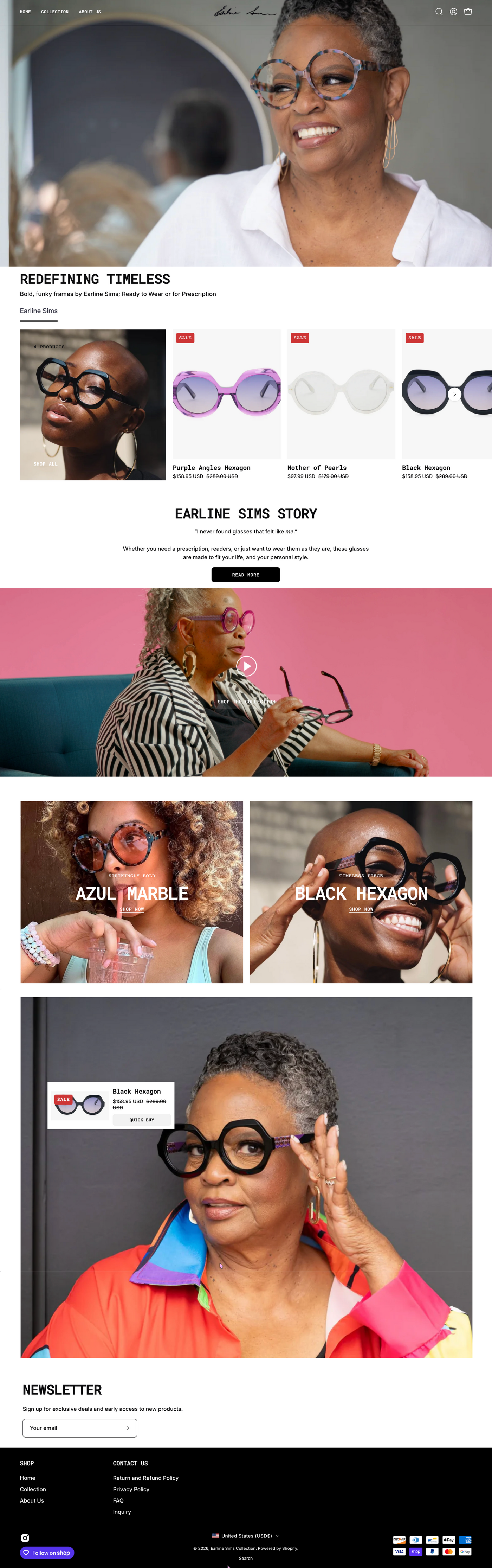 Built to be as bold as the frames.