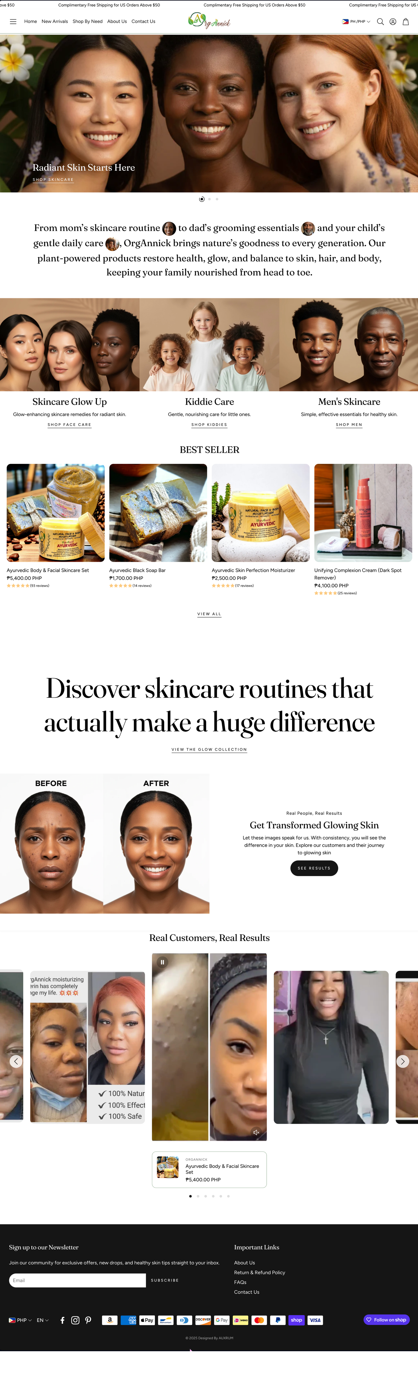 Gem Blends website screenshot